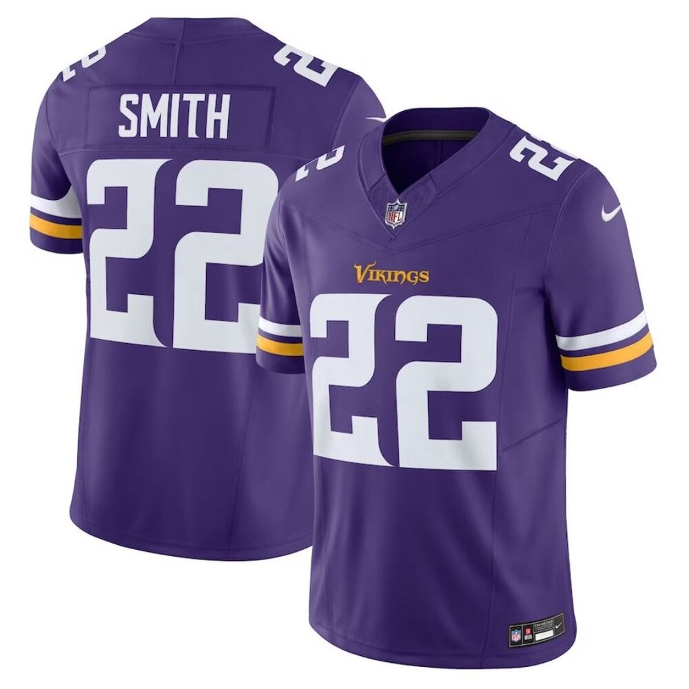 Mens Kids Youths  Harrison Smith Purple Vapor  Stitched Jersey